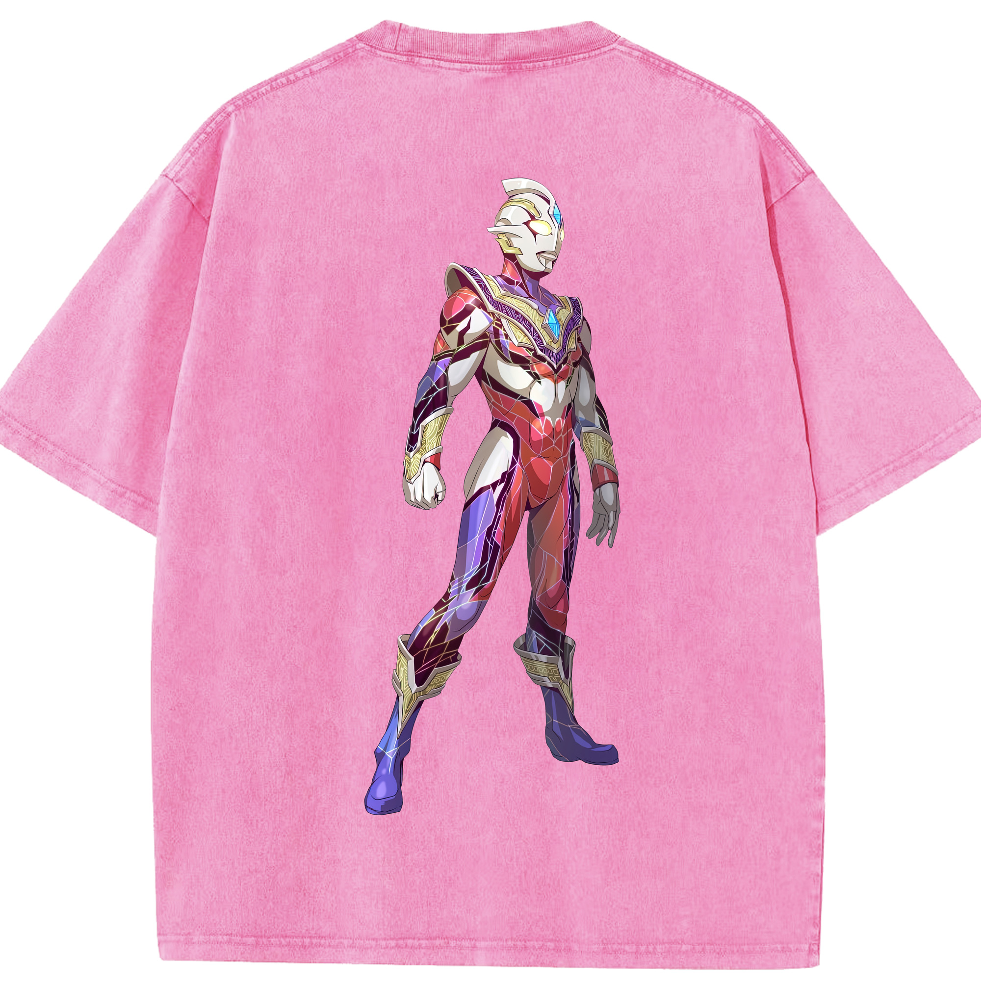 （画像用） ウルトラマン Ultraman 綿100% ヴィンテージ風 半袖Tシャツ（背面プリント）